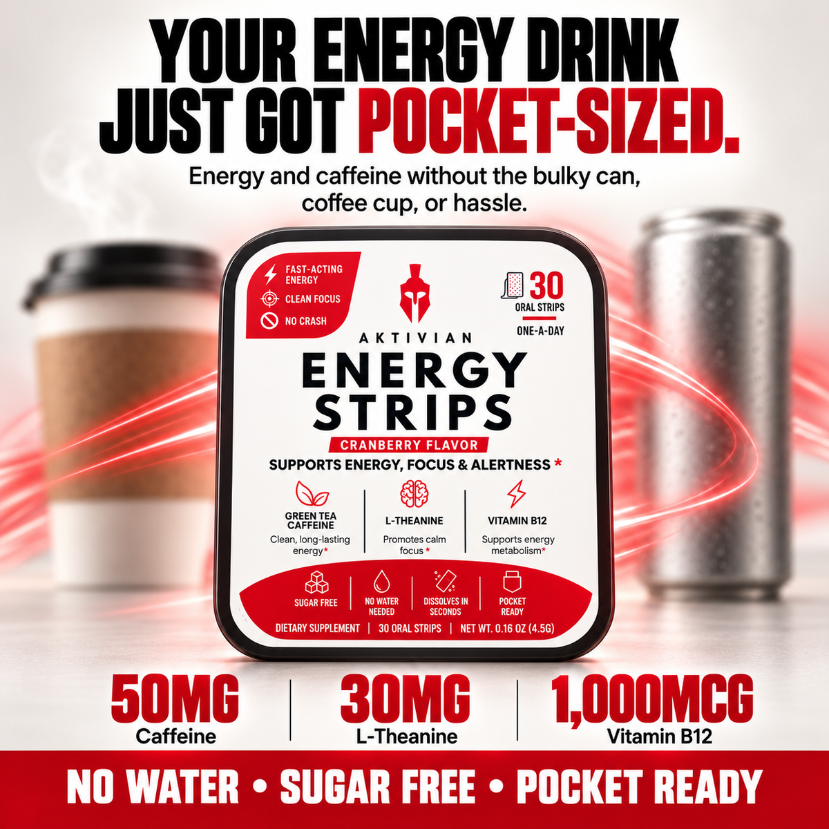 AKTIVIAN Energy Strips - Cranberry