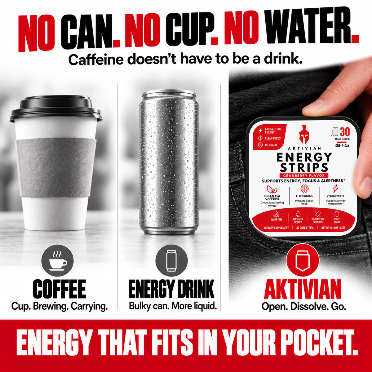 AKTIVIAN Energy Strips - Cranberry